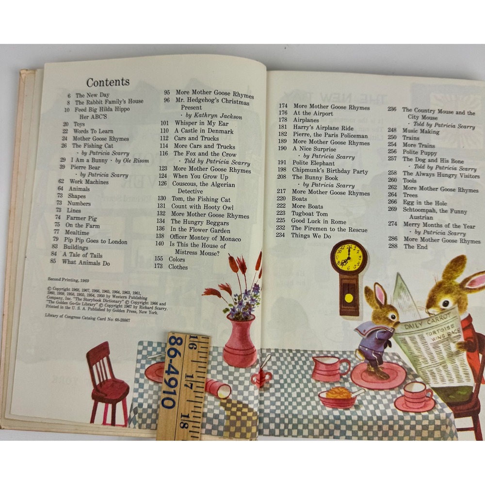 Richard Scarrys Best Story Book Ever 1969 De Luxe Golden Book Hardcover Vintage - Picture 8 of 11